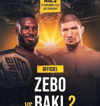 Baki vs jordan zébo 2 : la revanche officielle fixée au 20 novembre 2026 à ares45