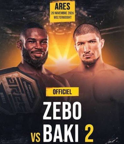 Baki vs jordan zébo 2 : la revanche officielle fixée au 20 novembre 2026 à ares45