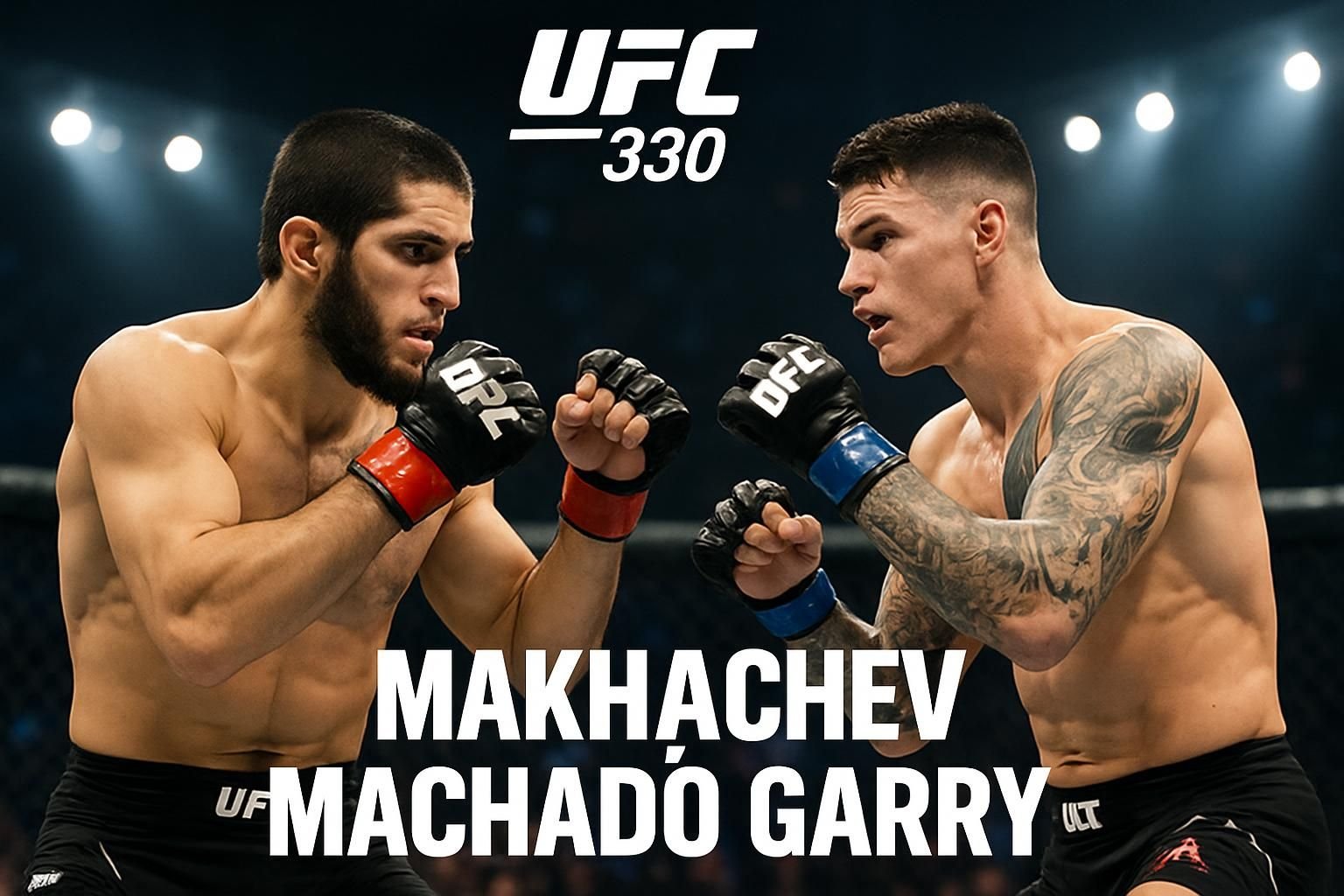 UFC 330 : Makhachev affronte Machado Garry – Programme complet des combats et horaires de la soirée explosive !