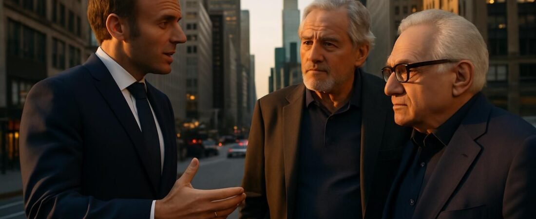 Emmanuel Macron à New York : les raisons de sa rencontre avec Robert De Niro et Martin Scorsese