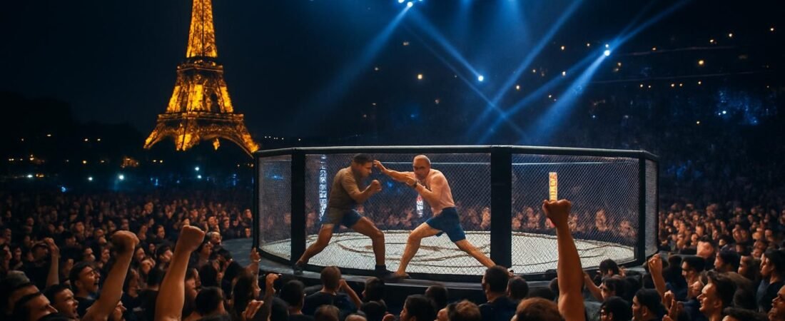 MMA : L&rsquo;UFC Fight Night enflamme à nouveau Paris, la Ville Lumière vibrante de passion sportive !