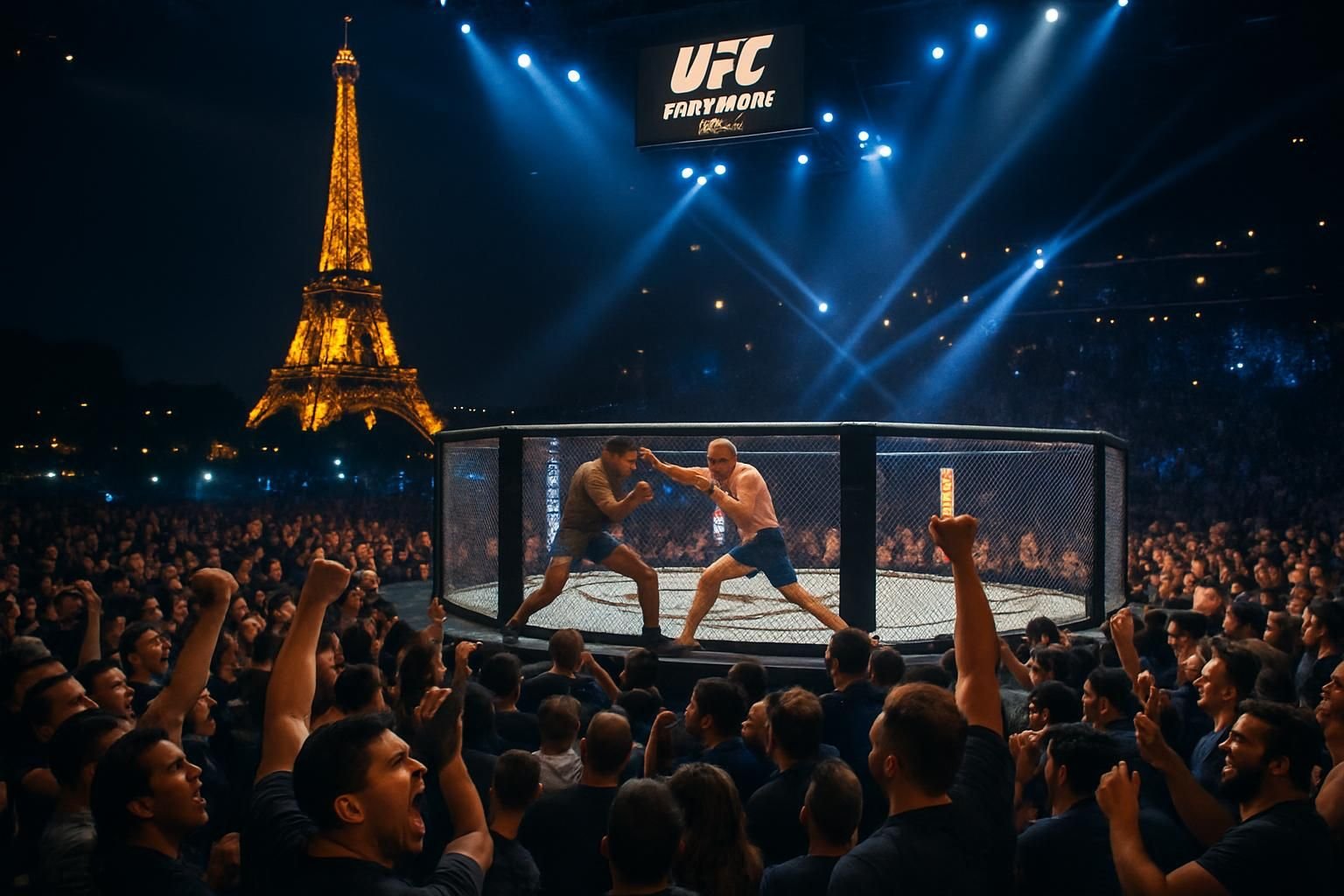 MMA : L’UFC Fight Night enflamme à nouveau Paris, la Ville Lumière vibrante de passion sportive !