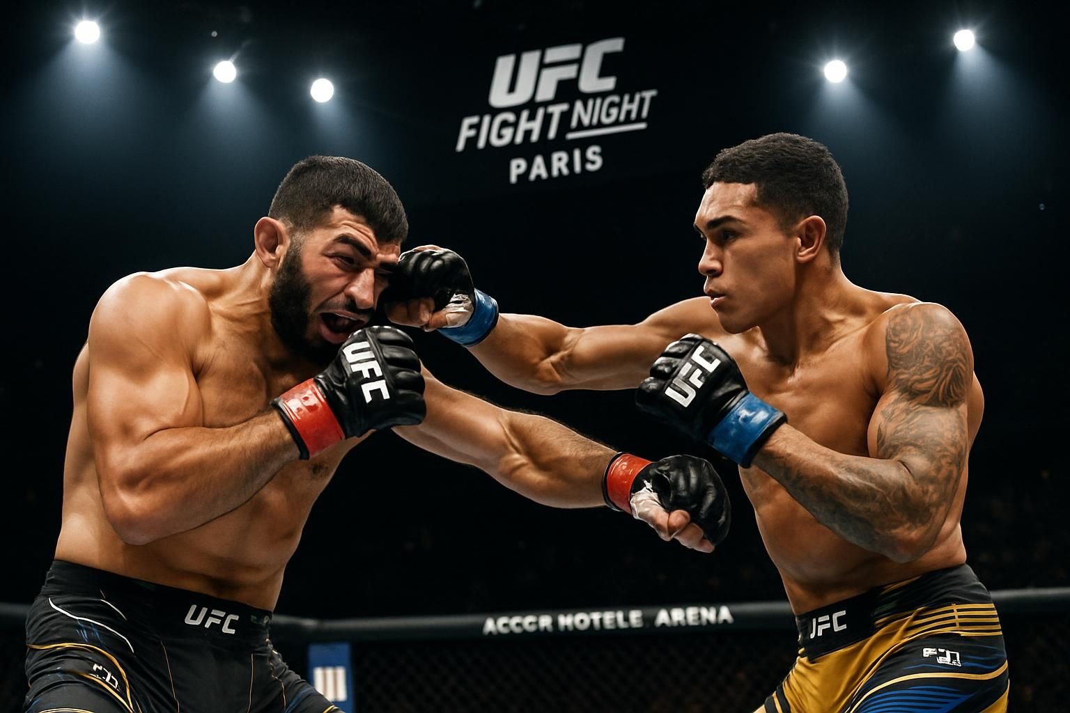 découvrez l'ufc fight night qui électrise paris, la ville lumière, avec des combats de mma palpitants et une ambiance sportive inégalée.