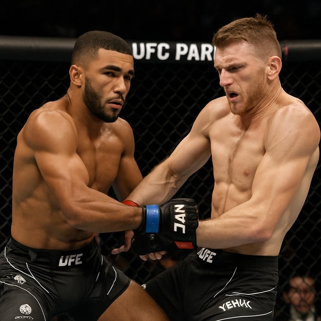 salahdine parnasse réalise un coup d'éclat en signant une victoire spectaculaire par ko contre dan hooker lors de ses débuts à l'ufc, marquant ainsi son entrée remarquée dans le mma.
