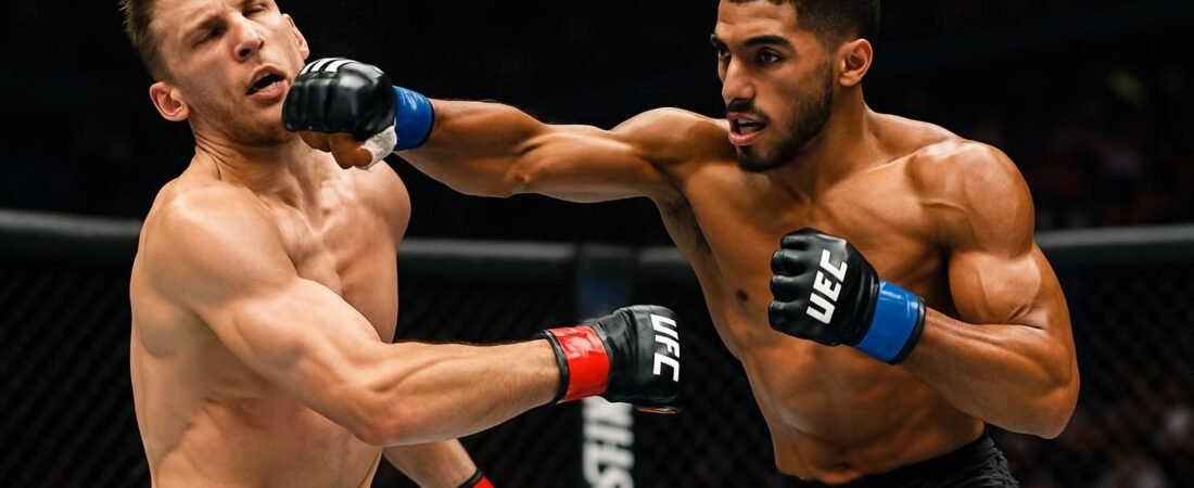 MMA : Salahdine Parnasse signe un coup d’éclat en battant Dan Hooker par KO lors de ses débuts à l’UFC