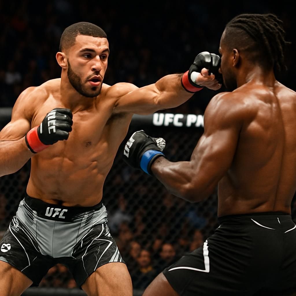 mma : salahdine parnasse s'impose brillamment lors de son dernier combat et intègre le top 10 des poids légers, renforçant sa position parmi l'élite du mma.