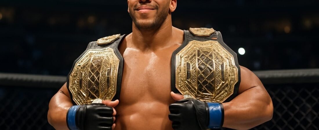 Pourquoi ciryl gane a 2 ceinture ?
