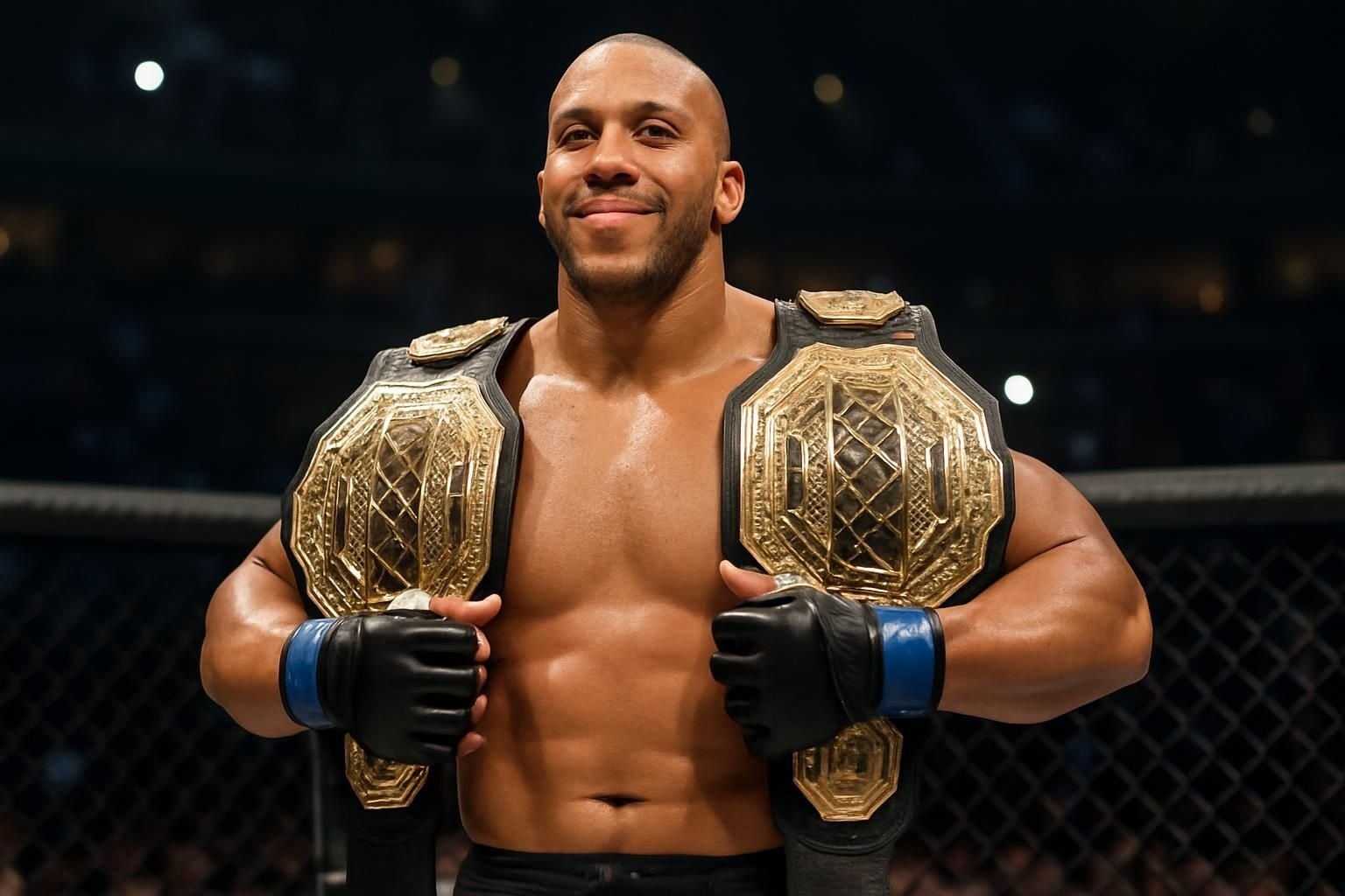 Pourquoi ciryl gane a 2 ceinture ?