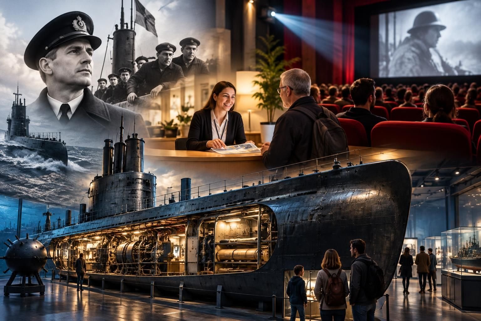 Ce lundi 26 octobre 2026 : plongez dans l’histoire au musée du sous-marin, profitez d’une permanence et découvrez un film en avant-première au Cinéville