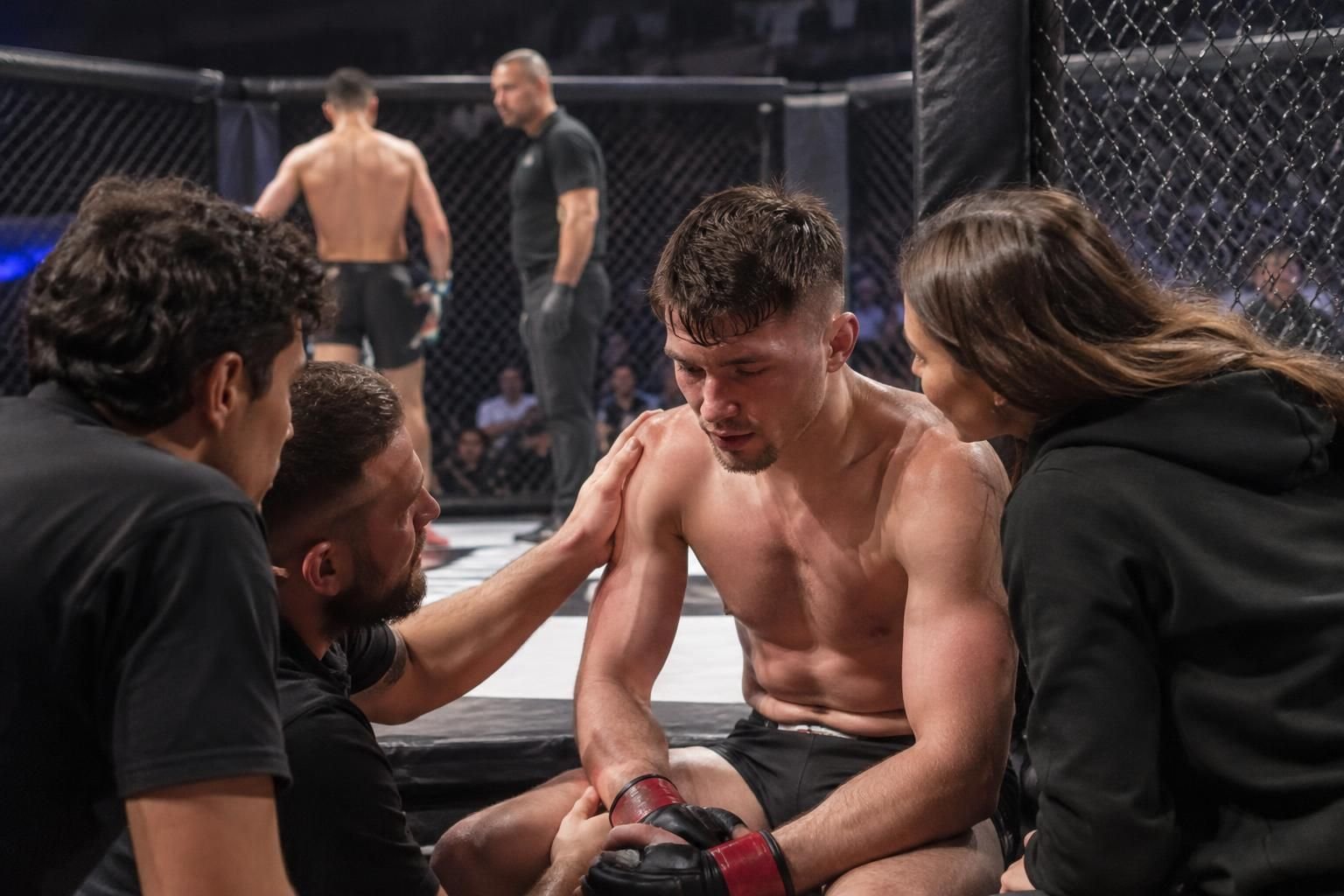 Forbach : malgré les encouragements de ses proches, Noah Gugnon s’incline en MMA