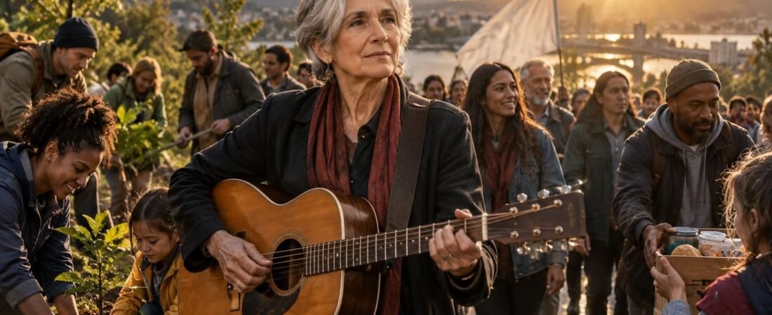 Joan Baez appelle à agir : « L’action est l’antidote au désespoir »