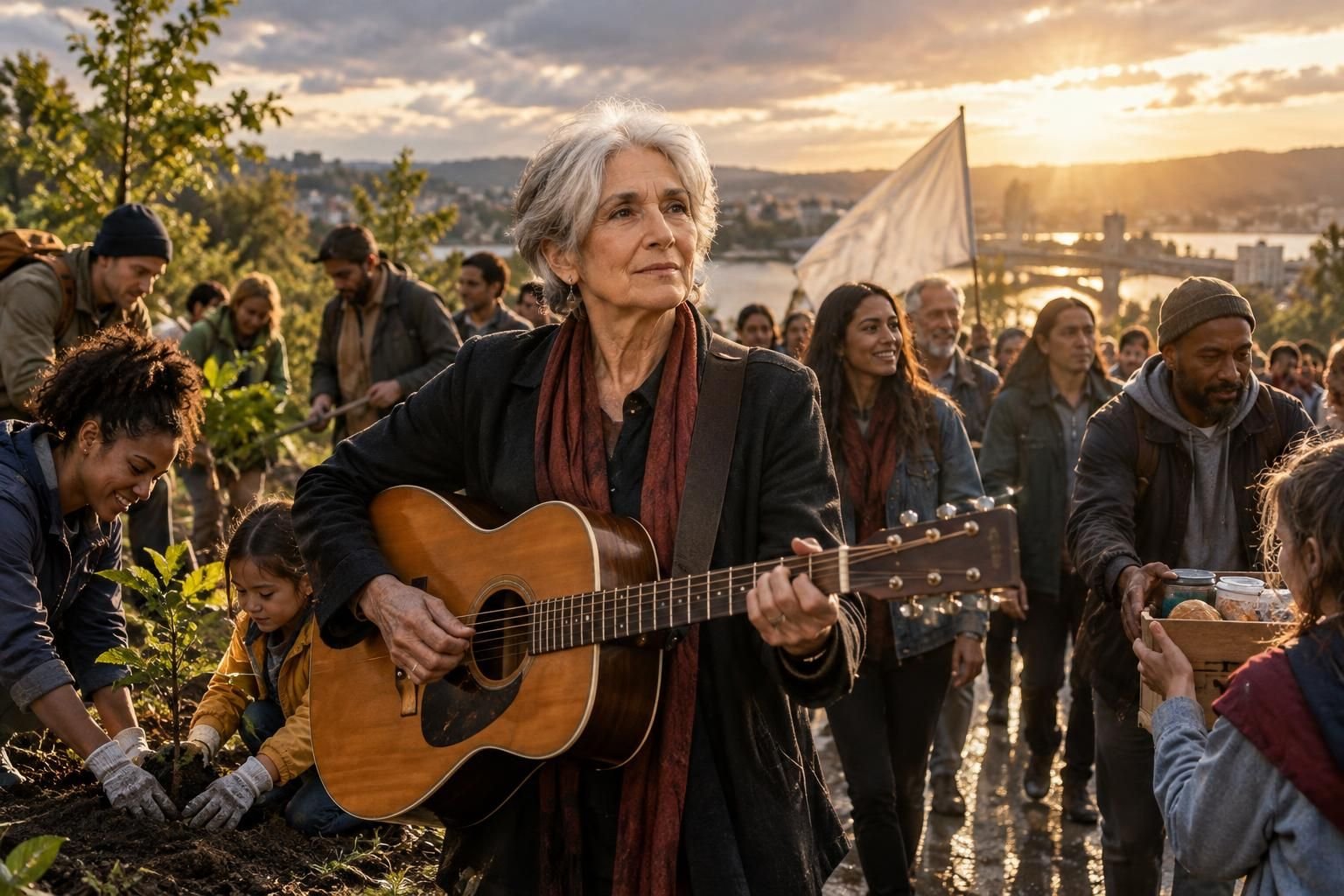 Joan Baez appelle à agir : « L’action est l’antidote au désespoir »